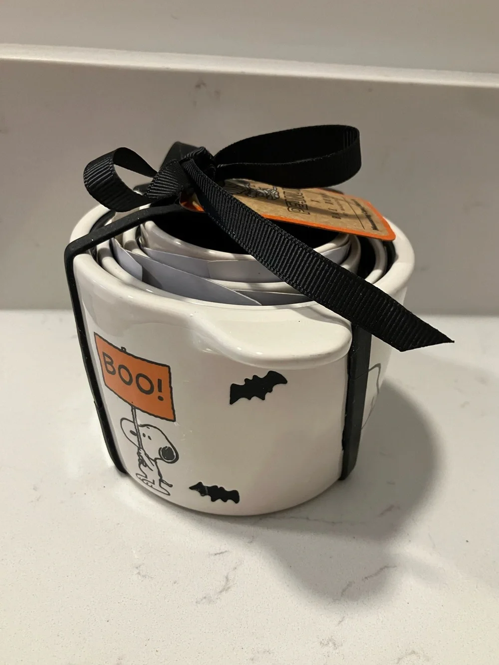 Rae Dunn x Peanuts Snoopy Halloween Measuring Cups Set of 4 NWT